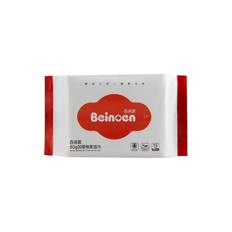 What are the hygiene advantages of the non-woven construction of non-woven wipes